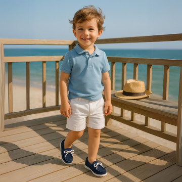 Suede leather Moccasin shoes NAUTICAL.