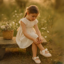 Velvet cotton Girl Ballet Flat shoes angel style in pastel colors.
