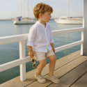 Classic nappa leather Boat shoes pastel colors for kids.