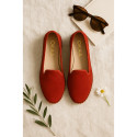 Slipper mujer en terciopelo en colores de moda.