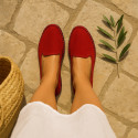 Slipper mujer en terciopelo en colores de moda.