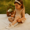 Cotton canvas Bamba shoes with sweet SQUARE design.
