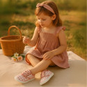 Cotton canvas Bamba shoes with sweet SQUARE design.