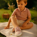 Cotton canvas Bamba shoes with sweet SQUARE design.