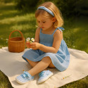 Cotton canvas Bamba shoes with sweet SQUARE design.