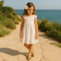 Laminated Soft suede leather girl ballet flats with adjustable ribbon.