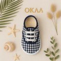 VICHY Cotton canvas Kids bamba type shoes.