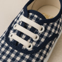 VICHY Cotton canvas Kids bamba type shoes.