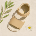Micro canvas Okaa Flex kids Sandal shoes with double hook and loop strap closure.