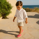 Kids Cotton canvas LACES UP shoes Espadrille style design.