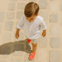 Kids Cotton canvas LACES UP shoes Espadrille style design.