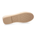 Women's ballet espadrille-style design with bow and elastic band