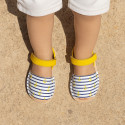 Soft Nappa leather kids Menorquina sandals with ANCHORS design.