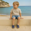 SKELETONS design cotton canvas Kids Sneaker style espadrille shoes.