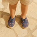 SKELETONS design cotton canvas Kids Sneaker style espadrille shoes.