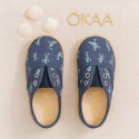 SKELETONS design cotton canvas Kids Sneaker style espadrille shoes.