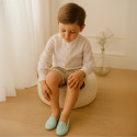 Slipper niños en terciopelo de primavera verano.
