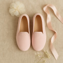 Slipper niños en terciopelo de primavera verano.