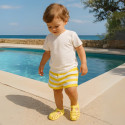 Cangrejera clásica niños nuevos colores SÓLIDOS con cierre adherente para Playa y Piscina.