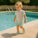 Cangrejera clásica niños nuevos colores SÓLIDOS con cierre adherente para Playa y Piscina.