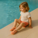 Cangrejera clásica niños nuevos colores SÓLIDOS con cierre adherente para Playa y Piscina.
