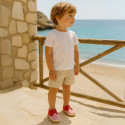Kids Cotton canvas LACES UP shoes Espadrille style with STRIPES design.