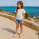 CHICKS print canvas little laces-up shoes espadrille style for kids.