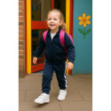Washable leather little kids School sneakers shoes laceless.