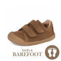 Deportiva niño BAREFOOT súper flexible en color topo