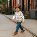 MICRODOT OKAA FLEX kids Bootie shoes laceless in seasonal colors.