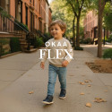 MICRODOT OKAA FLEX kids Bootie shoes laceless in seasonal colors.