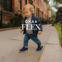 Botita niños OKAA FLEX tipo Wallabee con cuello borrego en piel Nobuck.