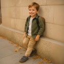 BAREFOOT Kids sneaker design shoes in grey color