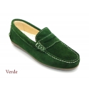 Suede leather kids moccasins shoes with detail mask and driver type Outsole.