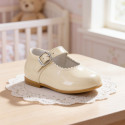 Mercedita de piel charol niña con hebilla – Colección ceremonia