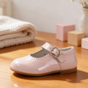 Mercedita de piel charol niña con hebilla – Colección ceremonia