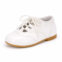 Zapatito de piel charol tipo inglesito niños con cordones – Colección ceremonia