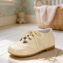 Kids Patent Leather English style Shoes – Classic Dress Shoes Handmade in Spain