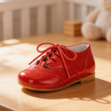 Kids Patent Leather English style Shoes – Classic Dress Shoes Handmade in Spain