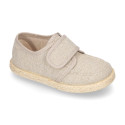 Cotton canvas boat shoes espadrilles style.