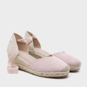 Suede Lace-Up Women Medium Wedge Espadrilles