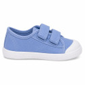 BAREFOOT Kids sneaker shoes laceless in jeans cotton canvas