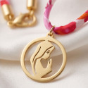 Girls Virgin Necklace – English Floral Print