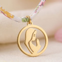 Girls Virgin Necklace – English Floral Print