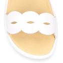 White Barefoot Sandal with Buckle – OKAA FLEX