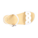 White Barefoot Sandal with Buckle – OKAA FLEX
