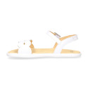 Sandalia Barefoot Blanca con Hebilla – OKAA FLEX