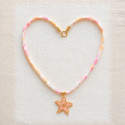 Starfish Choker with English Floral Cord