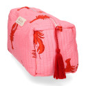 Mediterranean Lobster Collection – Quilted Tote Bag + Toiletry Bags