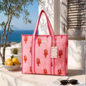 Mediterranean Lobster Collection – Quilted Tote Bag + Toiletry Bags